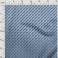 thumbnail image 3 of oneOone Silk Tabby Medium Blue Fabric Geometrical Craft Projects Decor Fabric Printed By The Yard 42 Inch Wide, 3 of 4