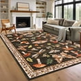 thumbnail image 3 of Garvee 5'x7' Modern Insect Floral Print Area Rug Washable Rugs, Stain-Resistant Non Slip Rug Foldable Indoor Carpet Low Pile Floor Mat for Living Room Bedroom Home Decor, Brown, 3 of 7