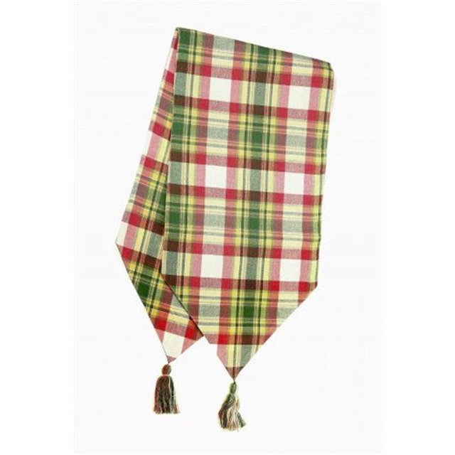 Mr. MJs Trading AG-11230-13x72 13 x 72 in. Ribbed Table Runner with Tassels, Summer Blush