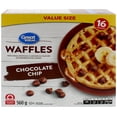 thumbnail image 1 of Great Value Chocolate Chip Waffles, 560g, 16 Waffles, 560 g, 1 of 3