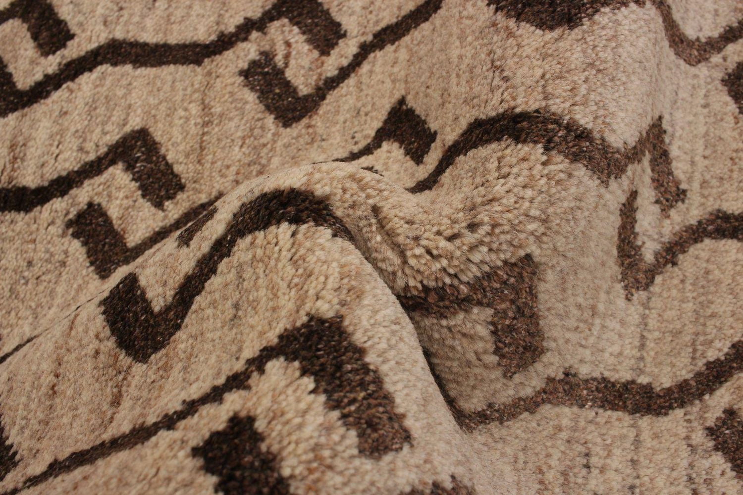 ECARPETGALLERY 5'1" x 8'0" Moroccan Tangier Hand-knotted Area Rug for Living Room, Dining Room and Bedroom in Ivory