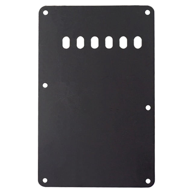 maskred Tremolo Cavity Cover Wear-resistant Back Plate Rustproof Back Cover Guitar Pickguard DIY Accessories Scratch Plate Black 1Set