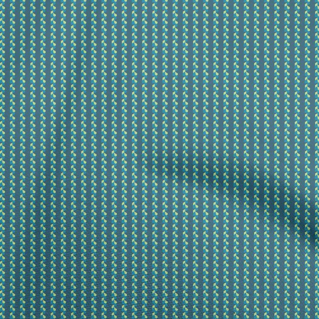 oneOone Polyester Spandex Teal Blue Fabric Geometric Craft Projects Decor Fabric Printed By The Yard 56 Inch Wide