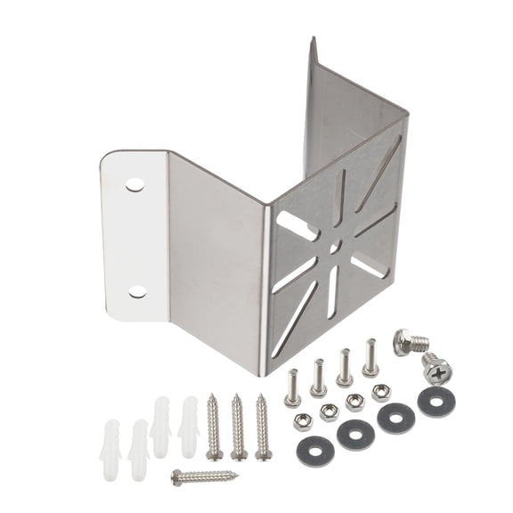 Stainless Steel Corner Mount Bracket 4.4x3.1x2.6 Inch for Security Camera, Heavy Duty Wall Holder for Dome IP Cam, Weatherproof Outdoor Indoor Install(Silver)