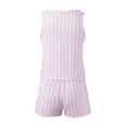 thumbnail image 5 of Kcodviy New Women's Printed Tank Pajamas for Mom Top Shorts Pajamas Ladies Button Pajamas Homewear Robe and Pajama Set for Women Pajama Pants Petite Short Pajama, 5 of 5