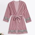 thumbnail image 2 of Teissuly Pyjama pour Femmes Mode Aguichant en Velours Doré Nuisette Service à Domicile Tenue d'Intérieur Pyjama, 2 of 4