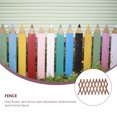 thumbnail image 3 of Phenofice Clôture de Jardin Bois Brun Style Rustique Décoratif 1Ensemble pour Usage Extérieur, 3 of 7