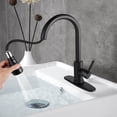 thumbnail image 2 of Robinet de Cuisine à Bec Rétractable, Robinet d'Évier Pivotant à 360 en Acier Inoxydable à une Poignée avec Température de l'Eau Réglable, 2 of 8