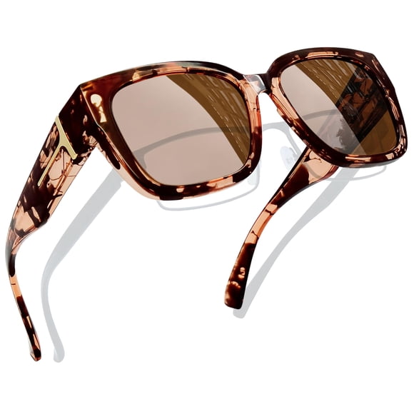 Joopin Oversized Fit Over Glasses Sunglasses for Women Men, Wrap Around Polarized Sunglasses