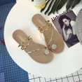 thumbnail image 1 of LSLJS New Set Toe Women's Roman Style Flat Bottom Diamond Herringbone Women's Slippers, 1 of 3