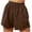 Khaki, variant on hotojiny Women's Sweat Shorts Casual Solid Color High Waisted Wide Leg Summer Workout Lounge Shorts with Pockets