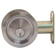 thumbnail image 4 of Serrure de Porte de Poche Ronde, Loquet d'Intimité (Lit / Salle de Bain), Jeu de 2-3/8 ", RCL, Nickel Satiné par Matériel Stone Harbor, 4 of 5