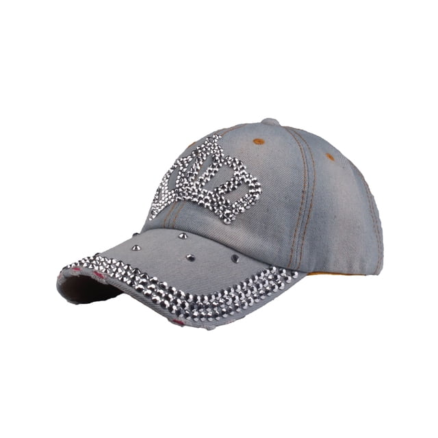 mmirethe Classic Baseball Cap With Adjustable Belt For Fit Official Denim Hat Comfortable Denim 1 1Set