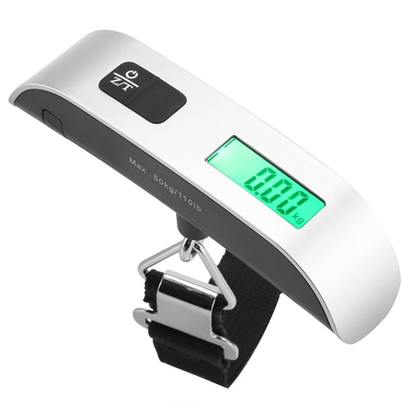 NIKOU Portable Digital Scale LCD Mini Pocket Weighing Luggage, Mini Size Electronic Hanging Scales Hook Balance Maxs Load 50Kg