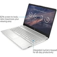 thumbnail image 4 of HP 15.6 FHD Display Laptop Computer, AMD Ryzen 3-3250U Processor(Beats Intel i5-1035G1), 8GB DDR4 RAM, 128GB SSD, AMD Radeon Graphics, HD Webcam, HDMI, Win 10S, Silver, 32GB Hotface USB Card, 4 of 7