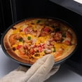 thumbnail image 4 of yulier Pizza Pan 10" Round Stainless Steel Pizza Tray Non-Stick Baking Tray Oven Bakeware for Kitchen Baking, Serving Tray, 4 of 9