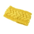 thumbnail image 1 of Bandeau d'Hiver pour Femmes Élasticité Tête Chaude Bandeau Épais Est pour Dames Cache-Oreilles Style Simple Accessoires pour Cheveux pour Femmes Jaune, 1 of 6
