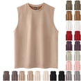 thumbnail image 1 of JDQJBZ Men S Muscle Shirts Gradient Print Crew Neck Sleeveless Tops Lightweight Soft Summer Gym Wear, 1 of 5