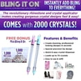 thumbnail image 2 of Bling It on, Crystal & Rhinestone Applicator, Design for Backpack Purse Jacket Jeans Tops Skirts, 2 of 2