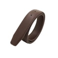 thumbnail image 4 of Sangle de Ceinture Durable pour Hommes, 33mm de Large Sans Boucle Réglable avec Trous Ceinture DIY Marron, 4 of 8