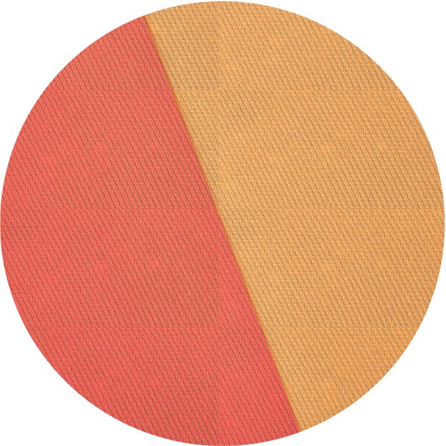 Ahgly Company Tapis d'Intérieur Ronds Transitionnels Lavables à la Machine, Orange Foncé, 5 Pieds Rond