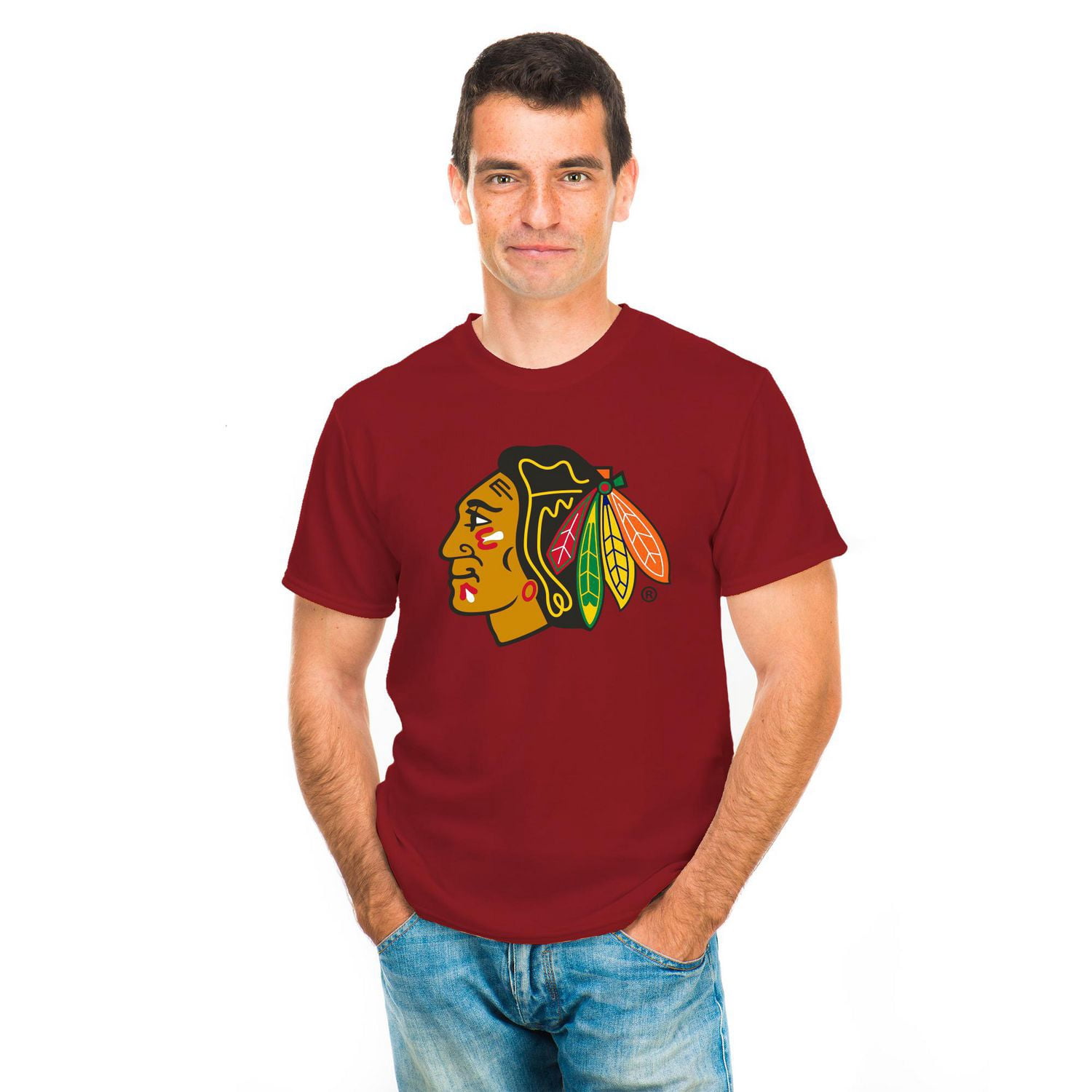 T-shirt à manches courtes pour hommes des Blackhawks de Chicago la LNH *Exclusivité en ligne