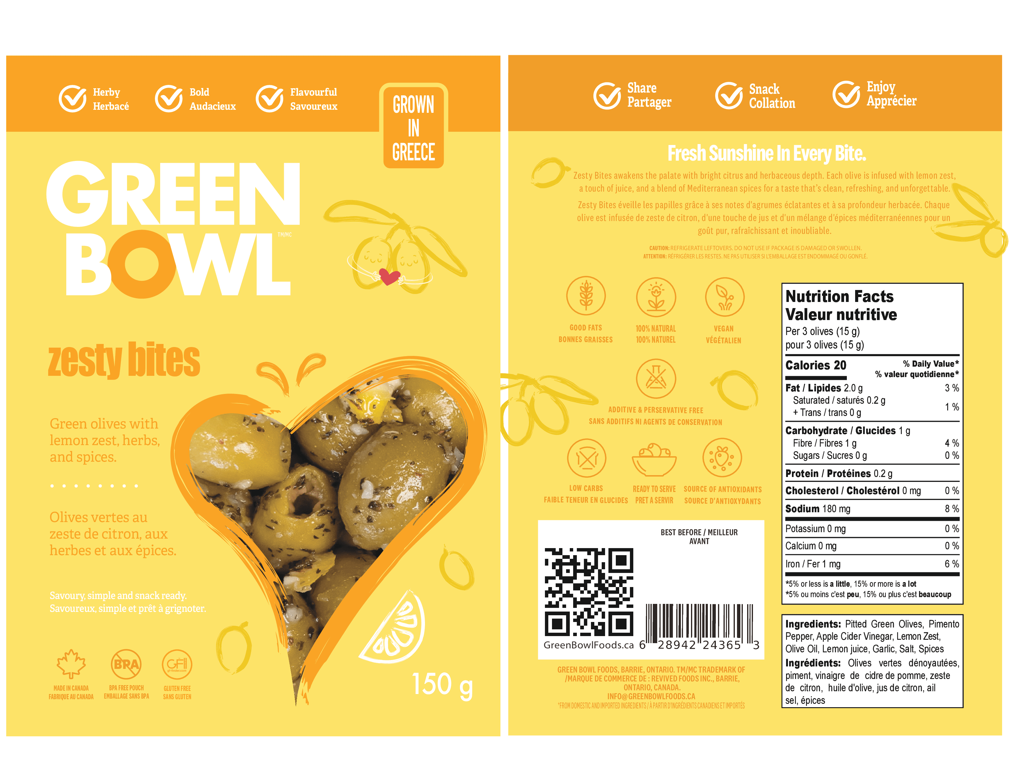 Premium Lemon Pitted Olives