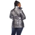 thumbnail image 3 of White Mark Women's Metallic Puffer Coat, 3 of 6