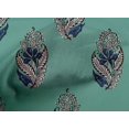 thumbnail image 4 of oneOone Cotton Poplin Fabric Leaves & Floral Block Decor Fabric Printed BTY 56 Inch Wide, 4 of 6