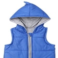 thumbnail image 3 of MesaSe Baby Solid Color Dinosaur Padded Sleeveless Zipper Hooded Waistcoat, 3 of 6