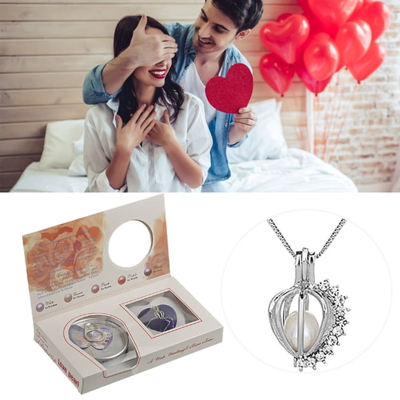 Trousse de Fabrication de Colliers de Perles pour Bricolage de Bijoux / Design Élégant de Cadenas en Cage pour Perles, Idées pour Épouses et Petites Amies