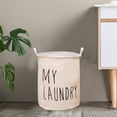 thumbnail image 4 of Large Laundry Basket With Handles Foldable Hampers For Laundry With Drawstring Dirty Clothes Hamper For Bedroom, 4 of 7