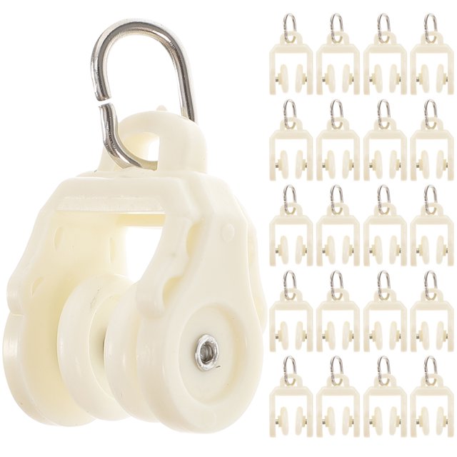 50pcs Curtain Track Pulley Sliding Wheel Curtain Track Glider Curtain Fitting