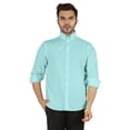 thumbnail image 1 of Bestman Formal Front Button Placket Solid Shirts For Mens Long Sleeve Regular Fit Shirt, 1 of 7