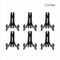 thumbnail image 1 of Shengyu 6pcs Plastic Easels Plate Holders Display Dish Rack Picture Frame Photo Book Pedestal Stand, 1 of 1