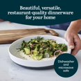 thumbnail image 2 of Libbey Austin Basalt Blue Porcelain Dinner Plates Coupe Style Blue Dinner Plates Set of 4 Stackable Ceramic Plates Set for Holidays Daily Use, 2 of 5