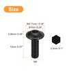thumbnail image 2 of Unique Bargains Flanged Button Head Socket Cap Screws, 50 Pack M4x12mm 304 Stainless Steel Bolts, 2 of 5