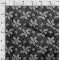 thumbnail image 3 of oneOone Velvet Gray Fabric Floral Retro Sewing Craft Projects Fabric Prints By Yard 58 Inch Wide, 3 of 5