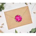 thumbnail image 2 of Darling Souvenir Round 45 Pcs Floral & Vines Border Pink Thank You Stickers Envelope Seal-1.6 Inches, 2 of 4
