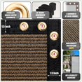 thumbnail image 3 of ColourTree 8' x 12' Brown Fence Screen Privacy Screen & Commercial Grade 170 GSM & Heavy Duty - 3 Years Warranty - Cable Zip Ties Included, 3 of 5