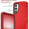 thumbnail image 4 of Designed for Samsung Galaxy S24 Heavy Duty Case, Triple Layer Protection Shockproof Dropproof Dustproof Anti-Scratch Phone Case Cover for Samsung Galaxy S24,Red, 4 of 7
