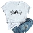thumbnail image 1 of Birdeem T-Shirt Décontracté pour Femmes à Imprimé de la Saint-Patrick, Chandail à Manches Courtes, Hauts, Chemise, 1 of 7