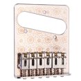 thumbnail image 2 of Decodeary Guitare Électrique Chevalet de Selle 6 Cordes Hardtail Réglable Haut-Chargement un Côté Chrome Basse Instrument de Remplacement, 2 of 6