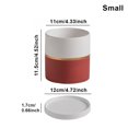 thumbnail image 3 of kurtrusly Ceramic Flower Pots For Small Spaces And Easy To Maintain Herbs Ceramic Flowerpot Ceramic Pot Planter Eco-friendly red 11*11 1Set, 3 of 6