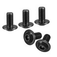 thumbnail image 1 of Uxcell Flanged Button Head Socket Cap Screws, 50 Pcs M10x20mm - 304 Stainless Steel Socket Drive Fasteners Bolts, Fully Thread Machine Screws (Black), 1 of 5