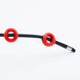 thumbnail image 2 of 2 Pcs Coussinets d'Oreille en Silicone pour Lunettes Confortables Coussinets de Jambe pour Lunettes Oreille Rouge, 2 of 8