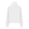 thumbnail image 5 of Womens Half Zip Hoodies Plus Size Fleece Sweatshirt Thumb Hole Cropped Pullover Fall Winter Tops, 5 of 5