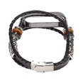 thumbnail image 2 of Watch Bracelets, Comfortable Skin Friendly Easy Install Exquisite Retro Leather Strap  For Mi Band 6 Smartwatch Black And Black, 2 of 8