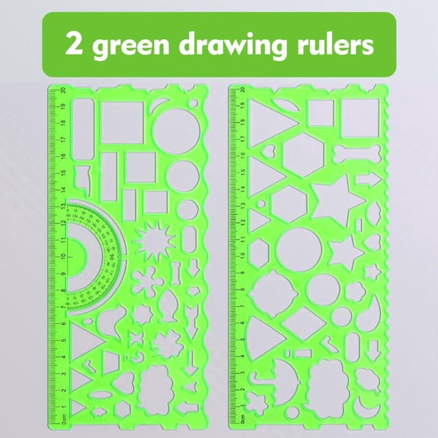 Feltree 1. Règle Géométrique. Dessin Polyvalent 3. Ensemble de Rapporteur Multifonction 4. Trousse de Mesure pour Élève du Primaire 5. Outil de Règle Transformable