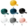 thumbnail image 1 of tredstone Ceramic Salad Bowl Handled Solid Color Adorable Washable Cute Home Breakfast Dinner Soup Fruit Bowls Tableware Grey, 1 of 8